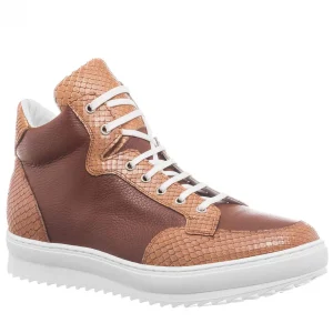 Uomo GUIDOMAGGI Scarpe In Pelle Esotica | Sneakers>Nairobi - Sneakers con rialzo in Mix Pelle da 6 a 10 cm più alto