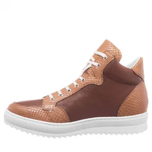 Uomo GUIDOMAGGI Scarpe In Pelle Esotica | Sneakers>Nairobi - Sneakers con rialzo in Mix Pelle da 6 a 10 cm più alto