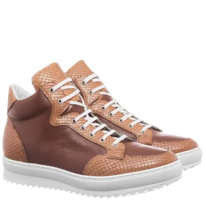 Uomo GUIDOMAGGI Scarpe In Pelle Esotica | Sneakers>Nairobi - Sneakers con rialzo in Mix Pelle da 6 a 10 cm più alto