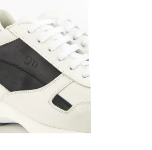 Uomo GUIDOMAGGI Sneakers>Newcastle - Sneakers uomo con rialzo interno in Pelle Pieno Fiore da 6 a 10 cm più alto
