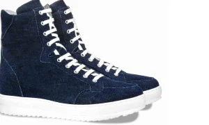 Uomo GUIDOMAGGI Sneakers>Nimes - Scarpe con rialzo denim in Tessuto Da 7 cm a 11 cm più alto