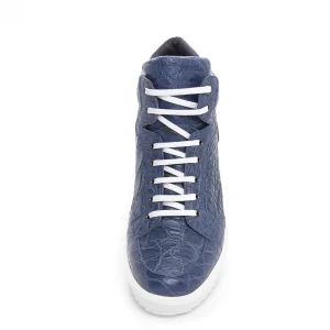 Uomo GUIDOMAGGI Scarpe In Pelle Esotica | Sneakers>NY - Sneakers Esotiche da uomo con rialzo interno in Pelle di Coccodrillo Esotico Fino a 10 cm più alto