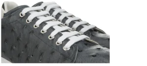 Uomo GUIDOMAGGI Scarpe In Pelle Esotica | Sneakers>Ocala - Sneakers rialzanti da uomo in Pelle di Struzzo da 6 a 8 cm più alto