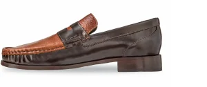 Uomo GUIDOMAGGI Cucitura Goodyear | Penny Loafers>Orbetello -mocassini con rialzo in Mix Pelle fino a 6 cm più alto