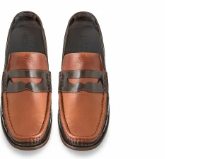 Uomo GUIDOMAGGI Cucitura Goodyear | Penny Loafers>Orbetello -mocassini con rialzo in Mix Pelle fino a 6 cm più alto