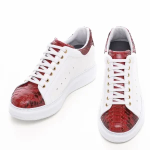 Uomo GUIDOMAGGI Scarpe In Pelle Esotica | Sneakers>Pamplona - Sneakers Esotiche con rialzo in Mix Pelle da 6 a 8 cm più alto