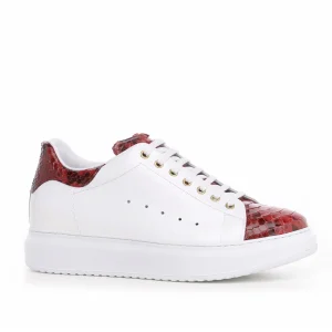 Uomo GUIDOMAGGI Scarpe In Pelle Esotica | Sneakers>Pamplona - Sneakers Esotiche con rialzo in Mix Pelle da 6 a 8 cm più alto