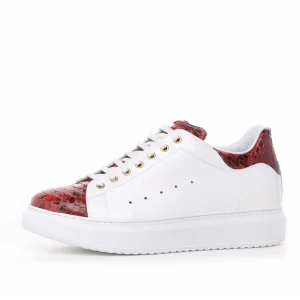 Uomo GUIDOMAGGI Scarpe In Pelle Esotica | Sneakers>Pamplona - Sneakers Esotiche con rialzo in Mix Pelle da 6 a 8 cm più alto