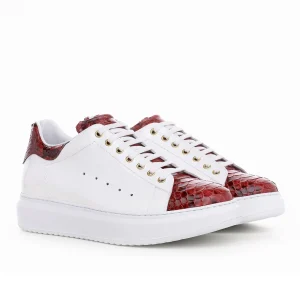 Uomo GUIDOMAGGI Scarpe In Pelle Esotica | Sneakers>Pamplona - Sneakers Esotiche con rialzo in Mix Pelle da 6 a 8 cm più alto