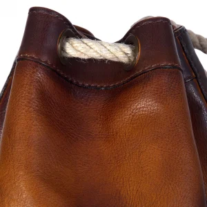 GUIDOMAGGI Pratesi Bags>Patagonia Bag - Borsone a sacco Pratesi in  Pelle Pieno Fiore