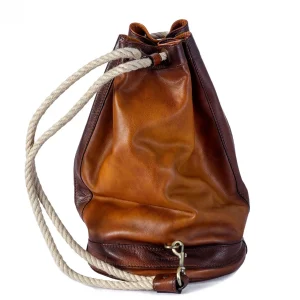 GUIDOMAGGI Pratesi Bags>Patagonia Bag - Borsone a sacco Pratesi in Pelle Pieno Fiore