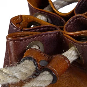 GUIDOMAGGI Pratesi Bags>Patagonia Bag - Borsone a sacco Pratesi in Pelle Pieno Fiore