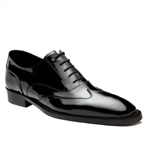 Uomo GUIDOMAGGI Cerimonia | Stringate>Perugia - Classiche  scarpe uomo con rialzo  in Pelle Vernice Fino a 8 cm più alto