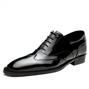 Uomo GUIDOMAGGI Cerimonia | Stringate>Perugia - Classiche scarpe uomo con rialzo in Pelle Vernice Fino a 8 cm più alto
