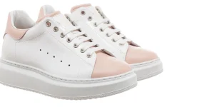 Donna GUIDOMAGGI Scarpe Donna>Pink Beach - Sneakers con rialzo in Mix Pelle fino a 6,5 cm più alto