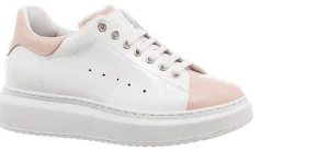 Donna GUIDOMAGGI Scarpe Donna>Pink Beach - Sneakers con rialzo in Mix Pelle fino a 6,5 cm più alto