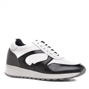 Uomo GUIDOMAGGI Sneakers>Plymouth - Sneakers uomo con rialzo interno in Mix Pelle da 6 a 8 cm più alto