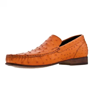 Uomo GUIDOMAGGI Scarpe In Pelle Esotica>Port Elizabeth - Mocassini Esotiche in Pelle di Struzzo Esotico Fino a 6.5 cm più alto