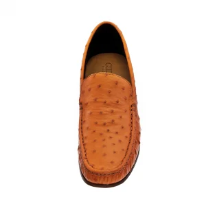 Uomo GUIDOMAGGI Scarpe In Pelle Esotica>Port Elizabeth - Mocassini Esotiche in Pelle di Struzzo Esotico Fino a 6.5 cm più alto