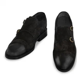 Uomo GUIDOMAGGI Fibbie>Potenza -classica scarpe rialzate doppia fibbia in Pelle Da 6 a 8 cm più alto
