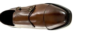 Uomo GUIDOMAGGI Fibbie>Providence -classica scarpe rialzate doppia fibbia in Pelle Da 6 a 8 cm più alto