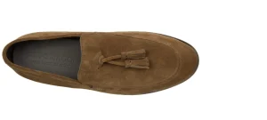 Uomo GUIDOMAGGI Nappine E Ornamenti>Pueblo - Mocassini con rialzo interno da uomo in Pelle Scamosciata fino a 6,5 cm più alto