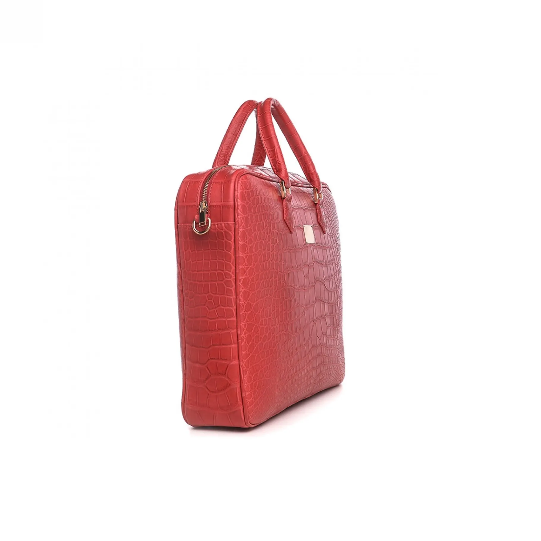 red_erik__borsa__ore_guid_3.webp GUIDOMAGGI Borse & Zaini>Red Erik - borsa 24 ore in Pelle di Coccodrillo Hermès Rossa realizzata a Mano