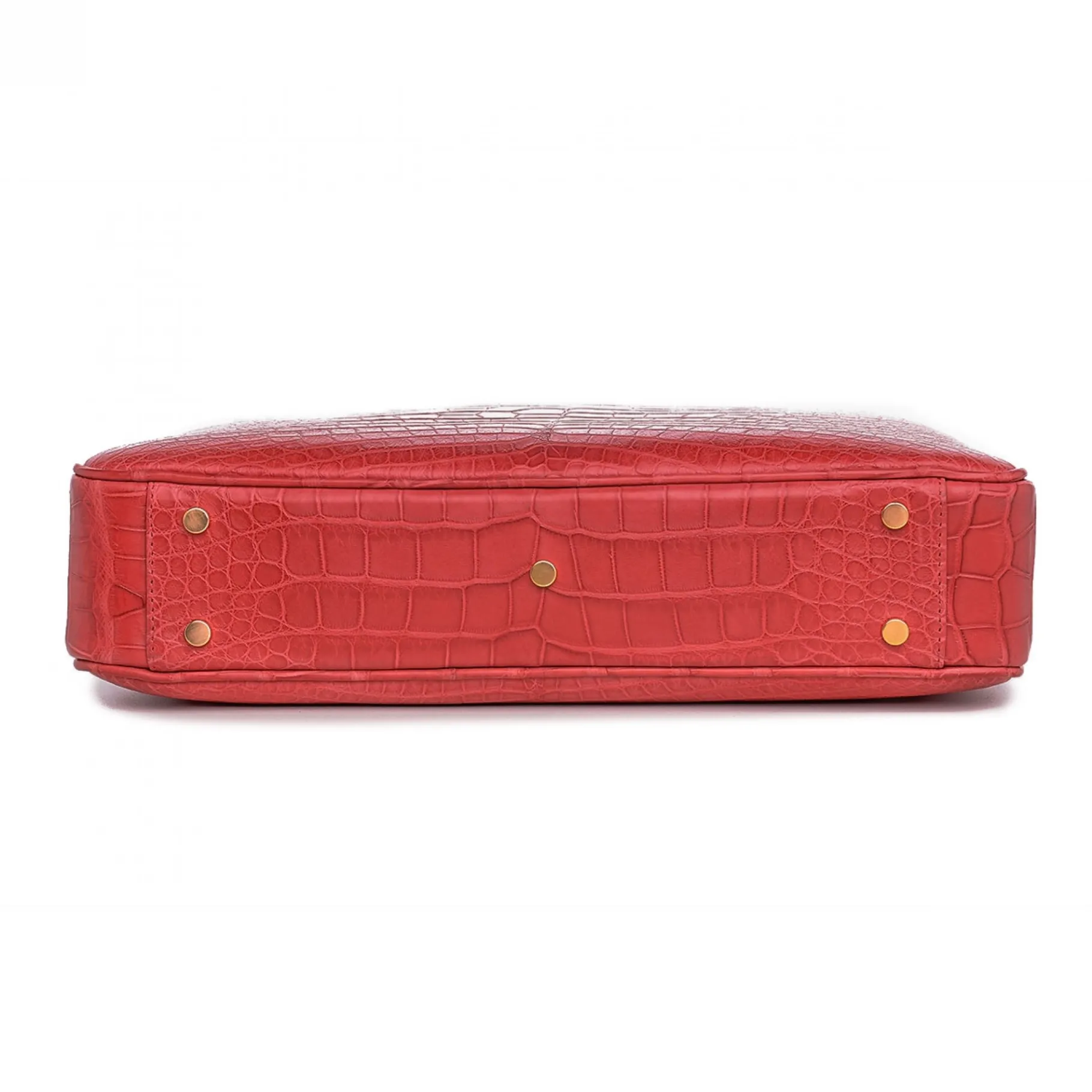 red_erik__borsa__ore_guid_4.webp GUIDOMAGGI Borse & Zaini>Red Erik - borsa 24 ore in Pelle di Coccodrillo Hermès Rossa realizzata a Mano
