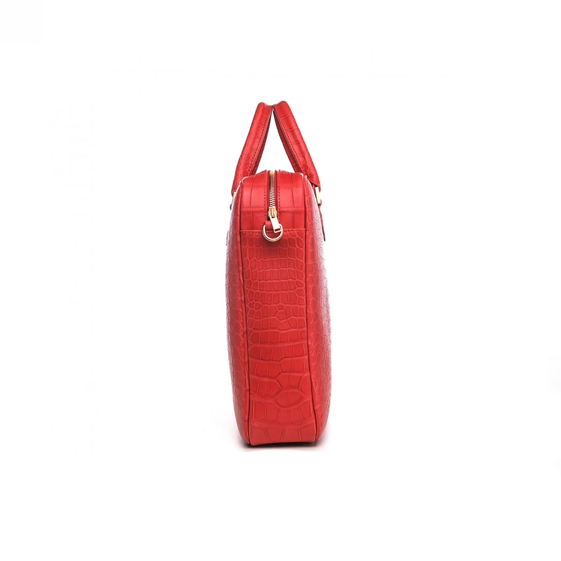 red_erik__borsa__ore_guid_5.webp GUIDOMAGGI Borse & Zaini>Red Erik - borsa 24 ore in Pelle di Coccodrillo Hermès Rossa realizzata a Mano
