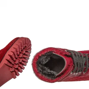 Uomo GUIDOMAGGI Anfibi>Red Fox -Stivaletti rialzanti in Pelle di cavallino rosso Da 6 a 10 cm più alto
