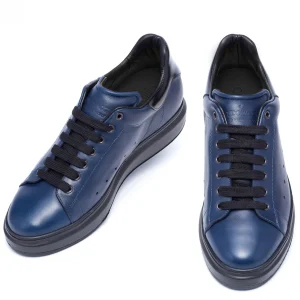 Uomo GUIDOMAGGI Sneakers>Riccione - Sneakers con rialzo in Pelle Pieno Fiore da 6 a 8 cm più alto