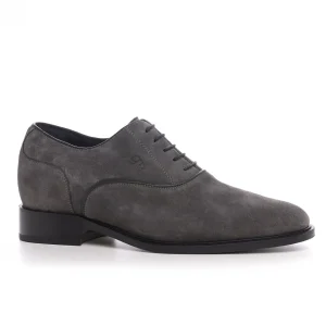 Uomo GUIDOMAGGI Cucitura Goodyear | Stringate>Rieti - Classiche  rialzate da uomo  in Pelle Scamosciato da 6 a 8 cm più alto