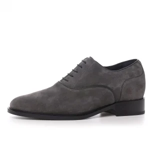 Uomo GUIDOMAGGI Cucitura Goodyear | Stringate>Rieti - Classiche rialzate da uomo in Pelle Scamosciato da 6 a 8 cm più alto