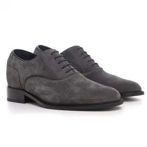 Uomo GUIDOMAGGI Cucitura Goodyear | Stringate>Rieti - Classiche rialzate da uomo in Pelle Scamosciato da 6 a 8 cm più alto