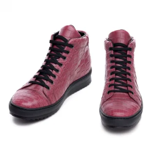 Uomo GUIDOMAGGI Scarpe In Pelle Esotica | Sneakers>Roseau -sneakers coccodrillo hermes in Pelle Da 6 a 8 cm più alto
