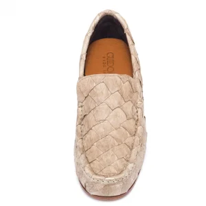 Uomo GUIDOMAGGI Scarpe In Pelle Esotica>Rua Garcia D'Ávila - Mocassini Esotiche che alzano la statura in Pelle Piracucu Esotico Fino a 6.5 cm più alto