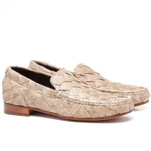 Uomo GUIDOMAGGI Scarpe In Pelle Esotica>Rua Garcia D'Ávila - Mocassini Esotiche che alzano la statura in Pelle Piracucu Esotico Fino a 6.5 cm più alto