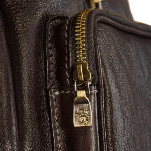 GUIDOMAGGI Pratesi Bags>Running Man - Zainetto Pratesi in Pelle Light Brown Design