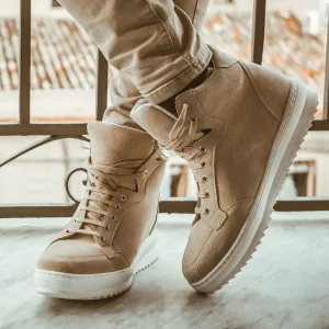 Uomo GUIDOMAGGI Sneakers>Sahara - Sneakers uomo con rialzo interno in Pelle Scamosciato Fino a 10 cm più alto