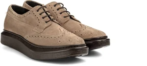 Uomo GUIDOMAGGI Stringate>Saint Julian's - Scarpe Classiche rialzante da uomo in Pelle Scamosciata da 6 a 8 cm più alto