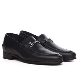 Uomo GUIDOMAGGI Nappine E Ornamenti>Saint-Étienne - Mocassini scarpe con rialzo in Pelle Pieno Fiore da 6 a 8 cm più alto