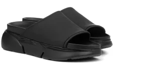 Uomo GUIDOMAGGI Sandali>Sal - Sandalo con rialzo in Pelle Effetto Gommato fino a 6 cm più alto