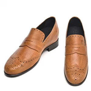Uomo GUIDOMAGGI Penny Loafers>Salerno - Mocassini con rialzo interno in Pelle Pieno Fiore Fino a 6.5 cm più alto
