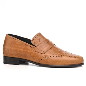 Uomo GUIDOMAGGI Penny Loafers>Salerno - Mocassini con rialzo interno in Pelle Pieno Fiore Fino a 6.5 cm più alto