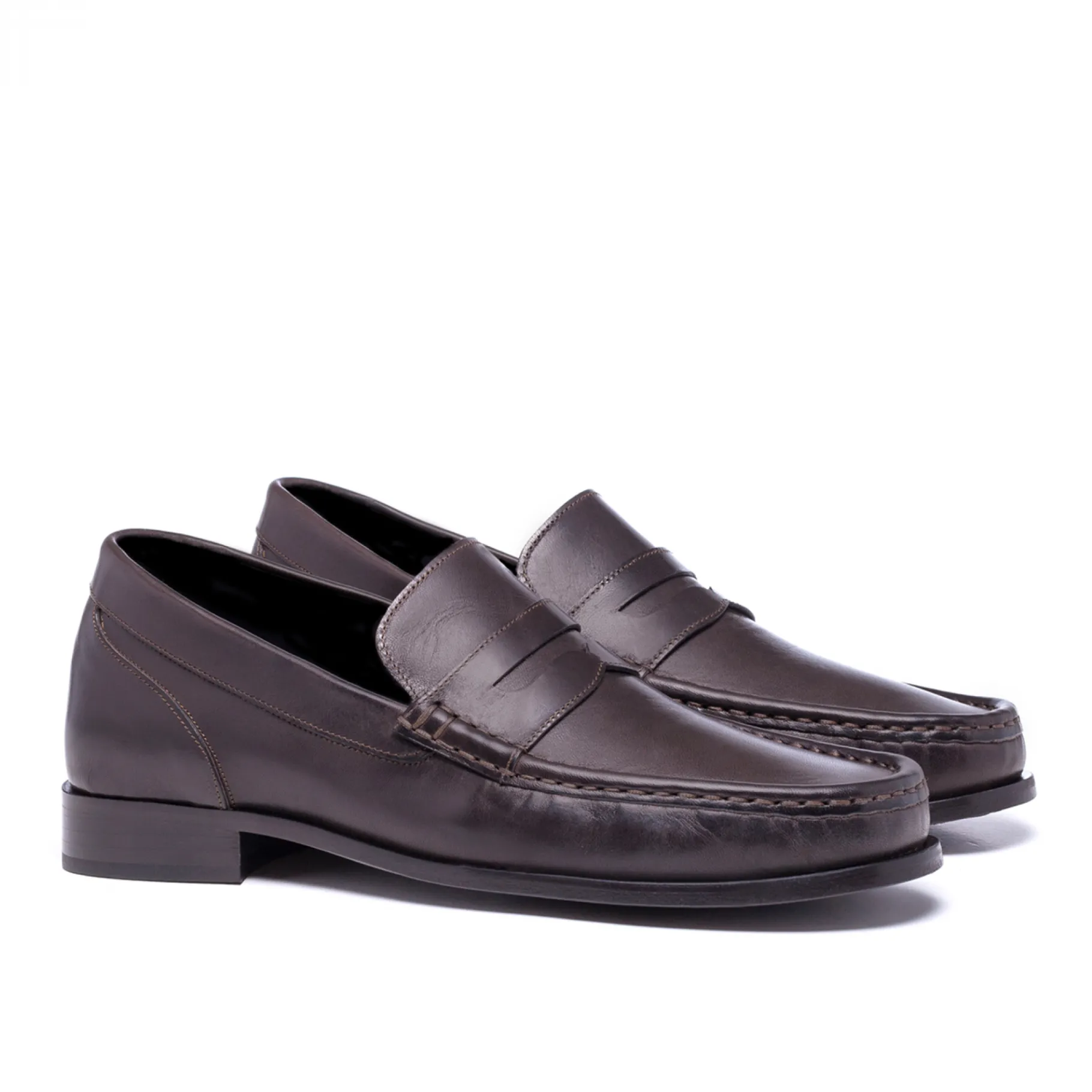samarcanda__mocassini_sca_4.webp Uomo GUIDOMAGGI Cordovan | Penny Loafers>Samarcanda - Mocassini scarpe rialzanti in Pelle Cordovan da 6 a 8 cm più alto