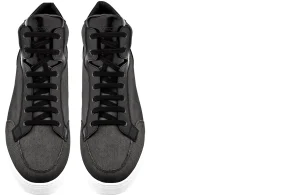 Uomo GUIDOMAGGI Sneakers>San Antonio - sneakers con rialzo in Mix Pelle/Tessuto Da 6 a 10 cm più alto