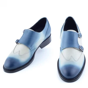 Uomo GUIDOMAGGI Fibbie>Sanremo - Classiche scarpe uomo con rialzo in Pelle Pieno Fiore Fino a 8 cm più alto