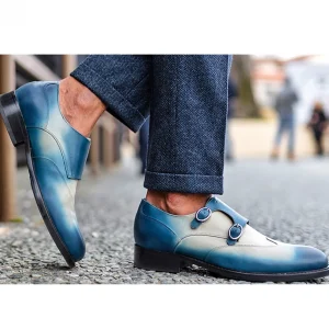 Uomo GUIDOMAGGI Fibbie>Sanremo - Classiche  scarpe uomo con rialzo  in Pelle Pieno Fiore Fino a 8 cm più alto