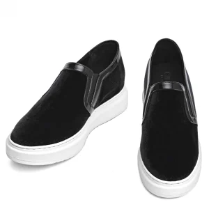 Uomo GUIDOMAGGI Slip-on>Santander - Slip-On con rialzo in Mix Pelle Tessuto Fino a 6.5 cm più alto