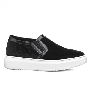 Uomo GUIDOMAGGI Slip-on>Santander - Slip-On con rialzo in Mix Pelle Tessuto Fino a 6.5 cm più alto